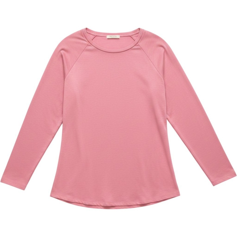 Perfect Peach Pullover Raglan Long Sleeve Top Pink 1X‎